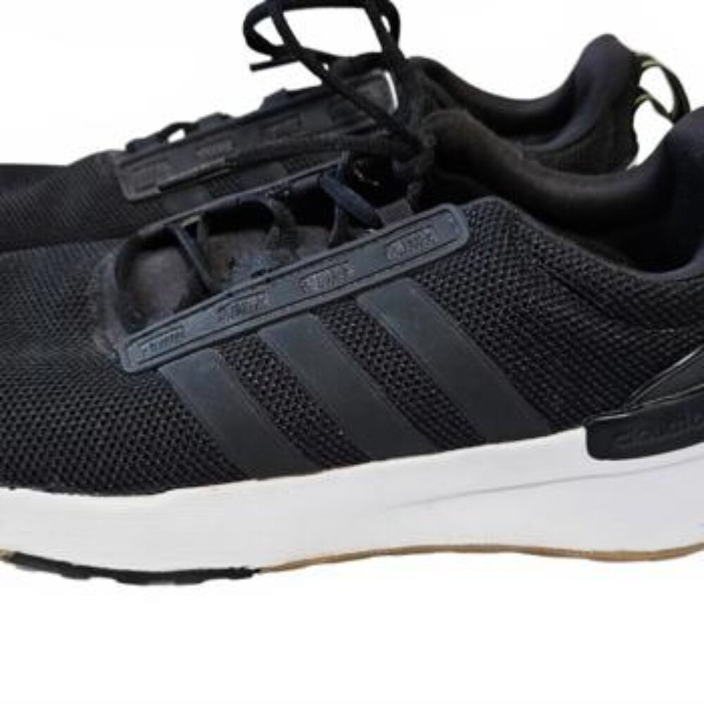 Adidas Women's Black Running Shoes with White Soles and Gold Accents Size 9.5